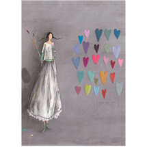 sQB23299 Schrift Gaëlle Boissonnard - hartjes  (15 x 21 cm)