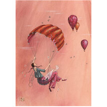 sQB23295 Schrift Gaëlle Boissonnard - in de lucht (15 x 21 cm)