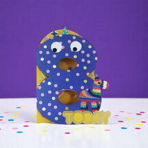 WB027 laser gesneden kaart Aww! so cute! - 8 jaar
