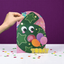 WB025 laser gesneden kaart Aww! so cute! - 6 jaar