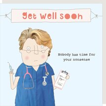 GF592 – Rosie made a thing wenskaart - get well soon