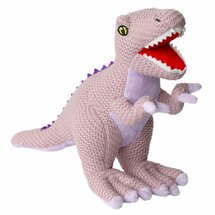 WB004349 T-Rex dinosaurus - roze small - Wilberry Knitted