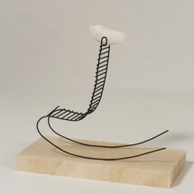 Sculptuur Laurent Trébout - laten we de tijd nemen - prenons le temps