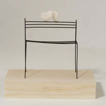 Sculptuur Laurent Trébout - ons bankje - notre banc