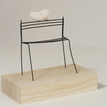 Sculptuur Laurent Trébout - ons bankje - notre banc