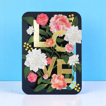 AL305 Laser uitgesneden wenskaart - love