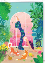 D190 - wenskaart Audrey Bussi - yoga