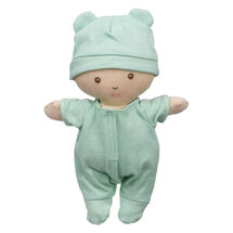 WB001037 Baby met groene kleding - Wilberry Dolls
