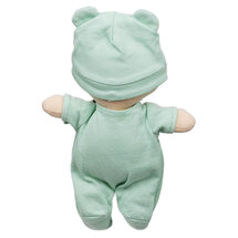 WB001037 Baby met groene kleding - Wilberry Dolls