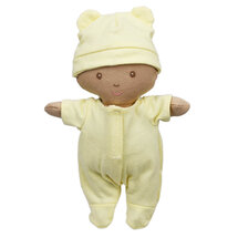 WB001038 Baby met gele kleding - Wilberry Dolls