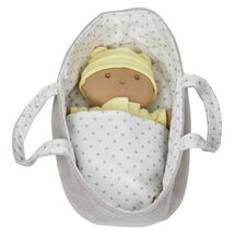 WB001038 Baby met gele kleding - Wilberry Dolls