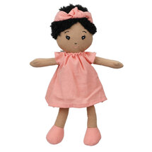 WB001042 Wilberry Dolls - Koraal roze jurk