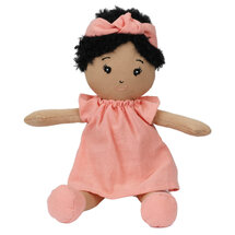 WB001042 Wilberry Dolls - Koraal roze jurk