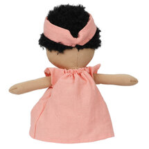 WB001042 Wilberry Dolls - Koraal roze jurk