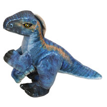 WB001909 Kleine Velociraptor knuffel - Natural History Museum en Wilberry