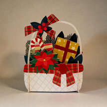 xpop063 pop-up kerstkaart - kerstmand