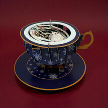 XTEA003 a Cup of Tea kerstkaart - uil