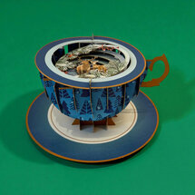 XTEA004 a Cup of Tea kerstkaart - herten