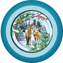 XTEA004 a Cup of Tea kerstkaart - herten