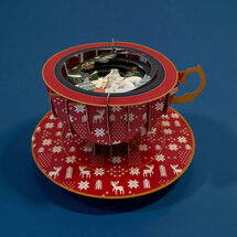 XTEA005 a Cup of Tea kerstkaart - ijsbeer