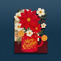 cms067 lasergesneden kerstkaart - kerstster