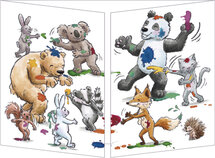 CT383 Cache-Cache uitklapbare kaart - paintball