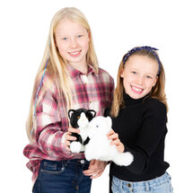 WB005062 zwart-witte kat - Wilberry Minis