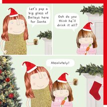 xBB033 – rosiemadeathing kerstkaart Babble - big glass
