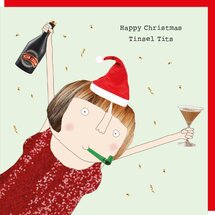 xGF121 – Rosie made a thing kerstkaart - tinsel tits