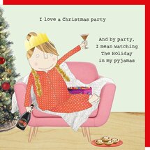 xGF123 – Rosie made a thing kerstkaart - xmas party