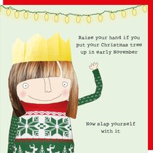 xGF127 – Rosie made a thing kerstkaart - november tree