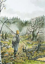 20036 ansichtkaart Pettson en Findus - arme Pettson