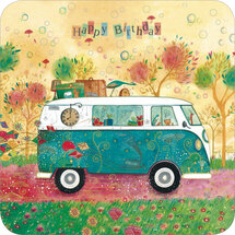 BAR346 Jehanne Weyman kaart - happy birthday - camper
