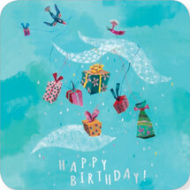 BAR345 Izou kaart - happy birthday cadeautjes