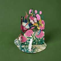 LTC003 3D pop-up kaart Little Moments - bloementuin