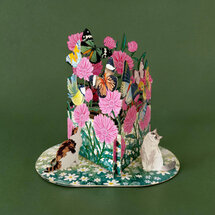 LTC003 3D pop-up kaart Little Moments - bloementuin