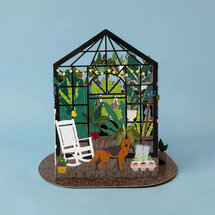 LTC004 3D pop-up kaart Little Moments - honden en planten