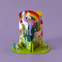 LTC005 3D pop-up kaart Little Moments - eenhoorn