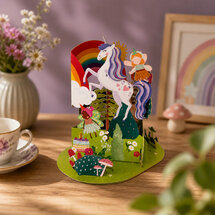 LTC005 3D pop-up kaart Little Moments - eenhoorn