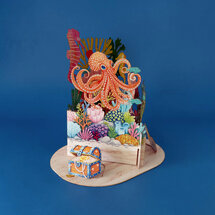 LTC006 3D pop-up kaart Little Moments - oceaan
