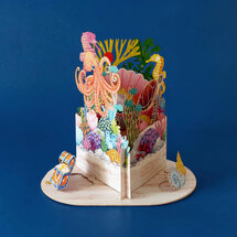 LTC006 3D pop-up kaart Little Moments - oceaan
