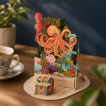 LTC006 3D pop-up kaart Little Moments - oceaan