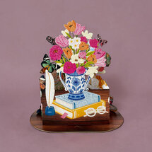 LTC008 3D pop-up kaart Little Moments - thee en koekjes