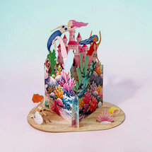 LTC009 3D pop-up kaart Little Moments - zeemeermin