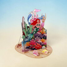 LTC009 3D pop-up kaart Little Moments - zeemeermin