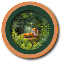 TEA028 a Cup of Tea kaart - vos in het bos