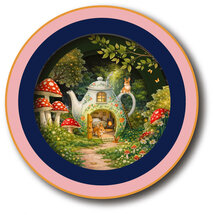TEA029 a Cup of Tea kaart - theepot met konijntjes