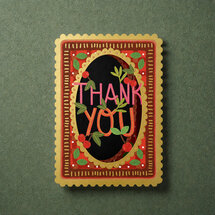 AL332 Laser uitgesneden wenskaart - thank you