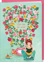 D218 - wenskaart Mila - la vie en rose