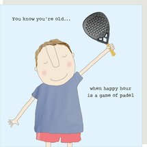 GF629 – Rosie made a thing wenskaart - padel